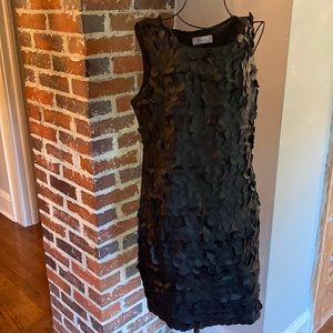 Black dress with circle details